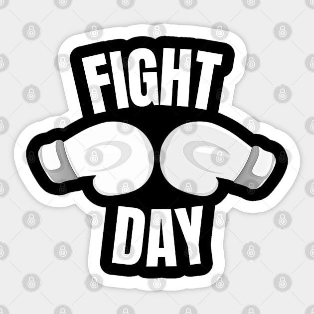 Fight Day Sticker by Creatifly Graphic Tees